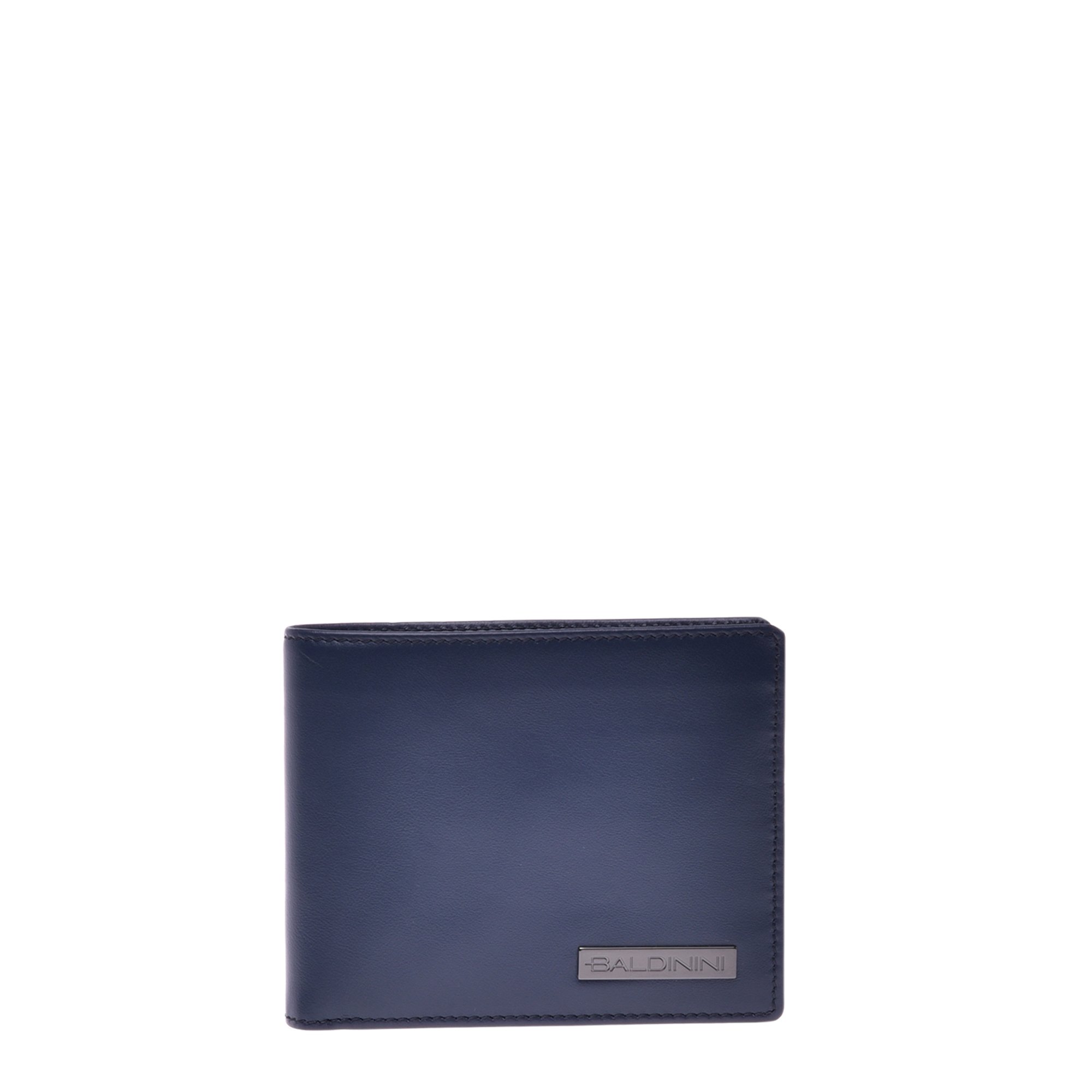 Navy blue leather wallet image