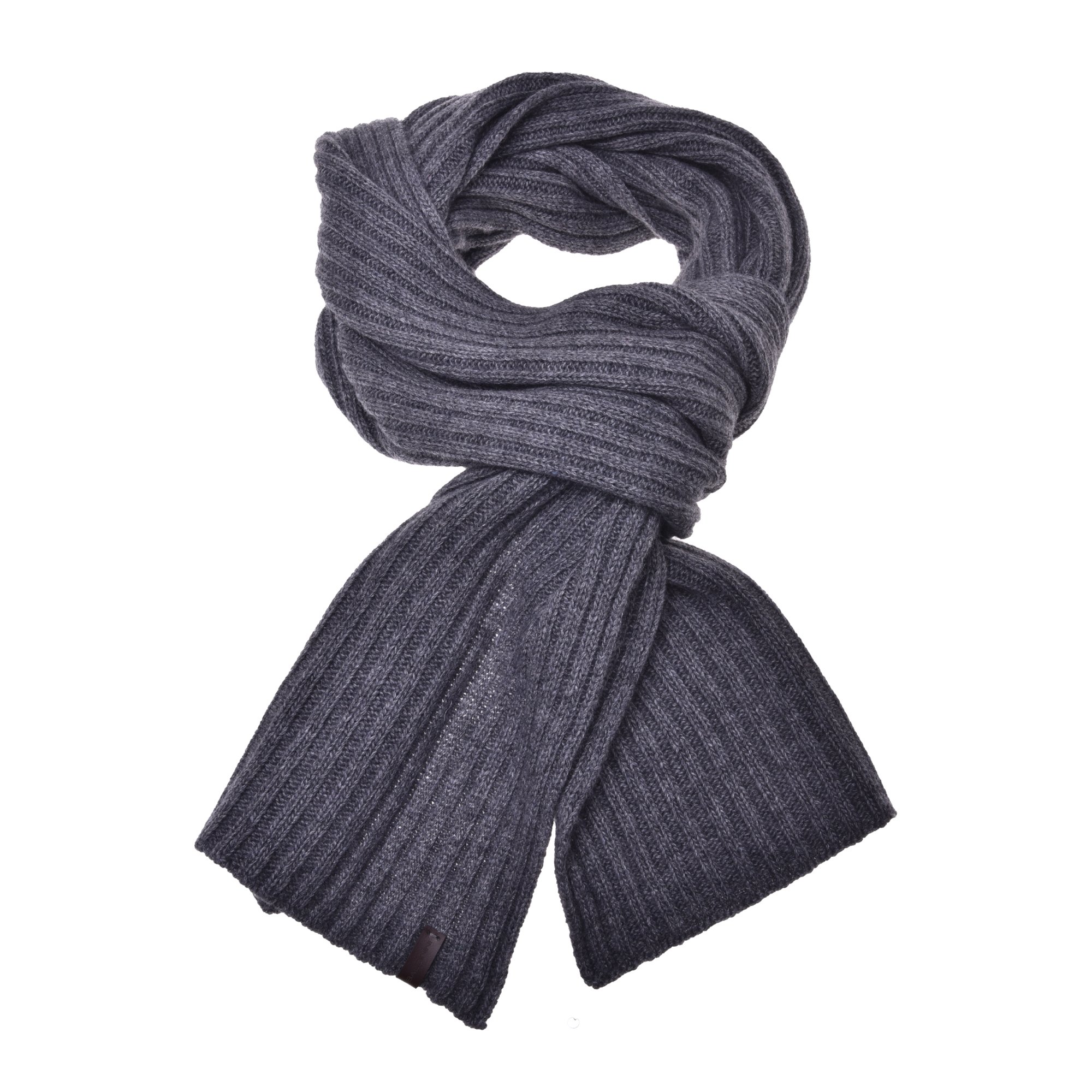 Grey cashmere blend scarf image